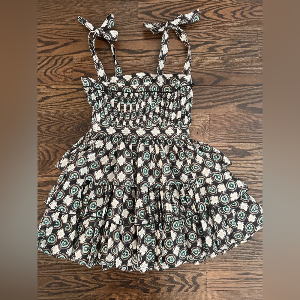 HUNTER BELL Black and White Patterned Mini Dress